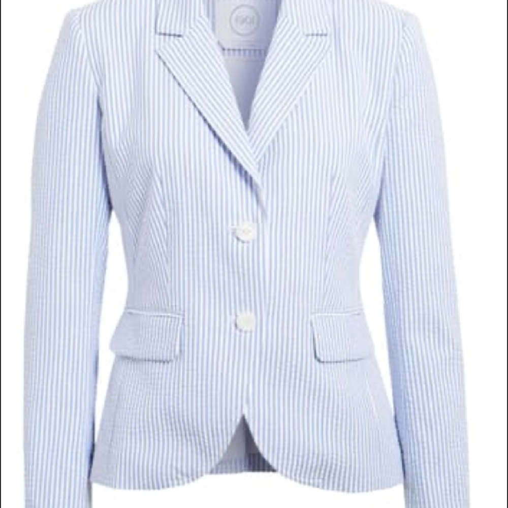 1901 Shrunken Seersucker Blazer 2 NWT